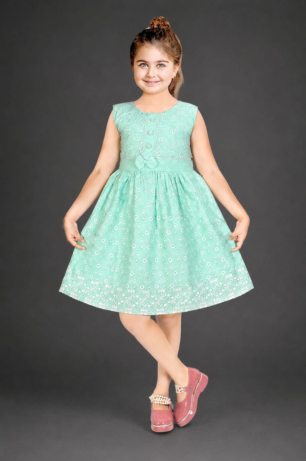 GIRLS CHICON EMBROIDERY FROCKS D. NO. : 622 - Image 4