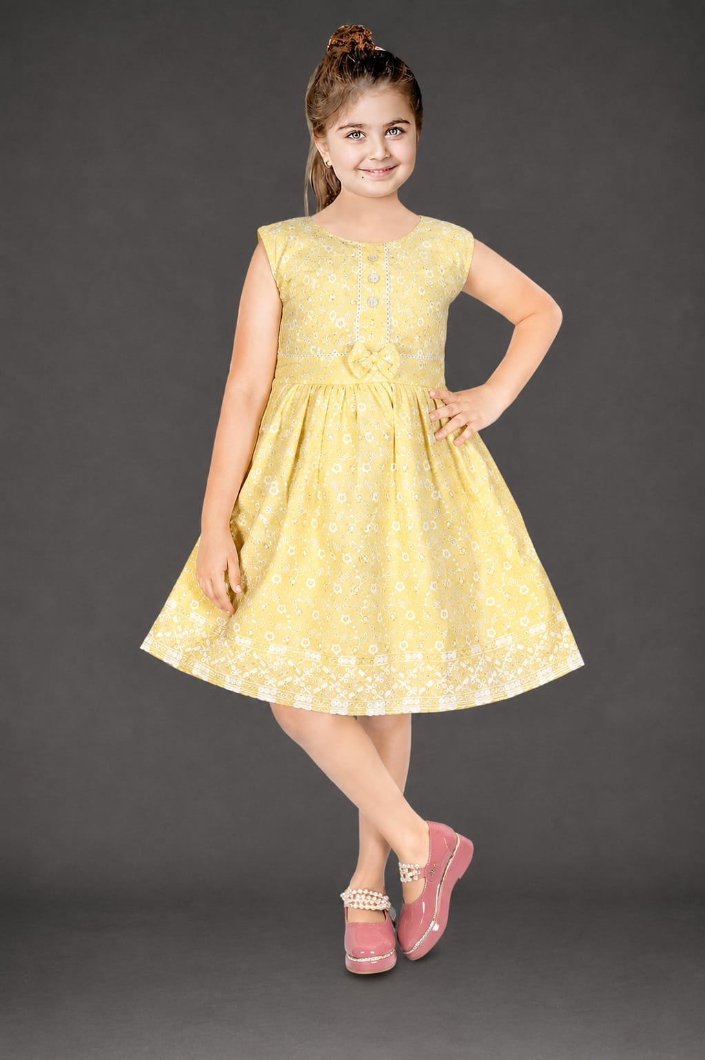 GIRLS CHICON EMBROIDERY FROCKS D. NO. : 622 - Image 3