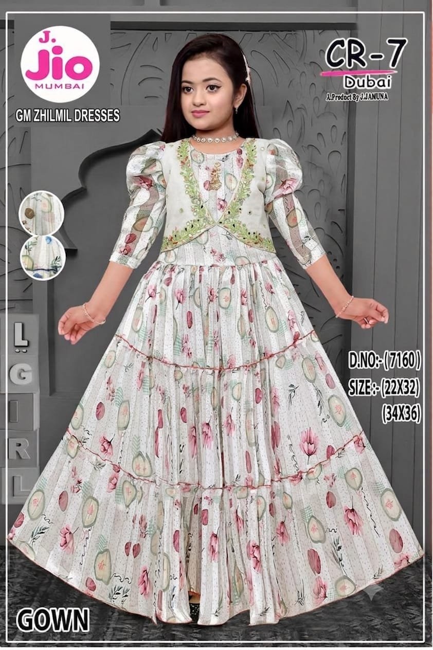 Girls gown dress Model 7160 - GM ZHILMIL DRESSES