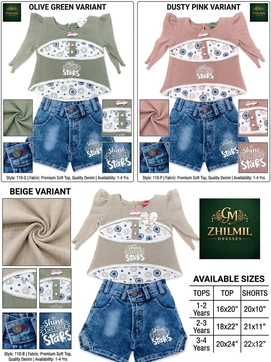 kids dress Model H-110 - GM ZHILMIL DRESSES